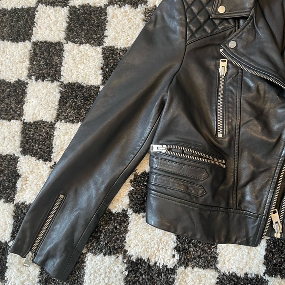 AllSaints Sulby Leather Jacket - Picture 4 of 5